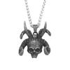 Nordic Vikings Wolf Tooth Pendant Necklace 316L Stainless Steel Hip Hop Rock Fashion Leather Rope Chain Jewelry Gifts