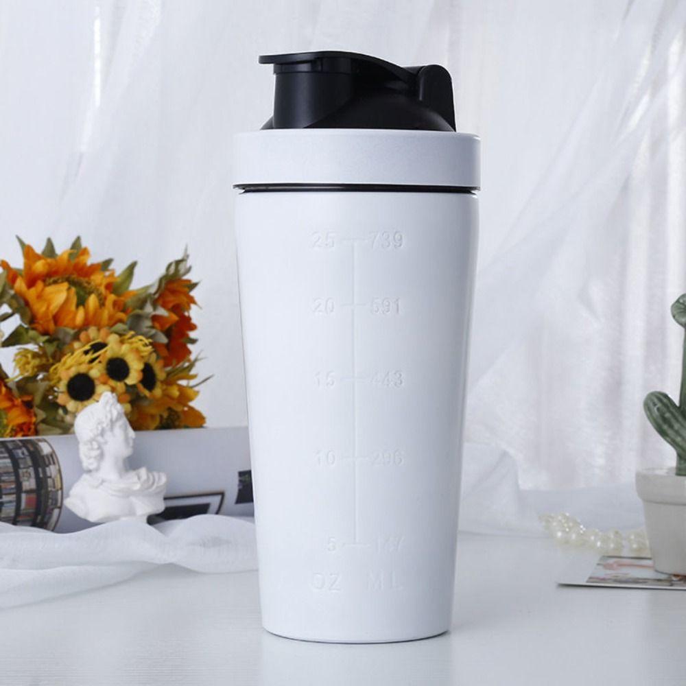 304 Stainless Steel Whey Shakes Cup 500ml/750ml Fitness Protein Powder Cup  Hiking Sports