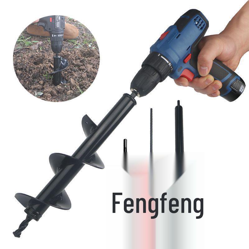 Elektrischer Bohrer für Bodenauflockerung, Pflanzen und Umpflanzen