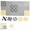 Bricks Smooth 2x2 Floor Printed Tile Assembled Building Blocks Decoration Ceramic Tile MOC City House Construction Toys