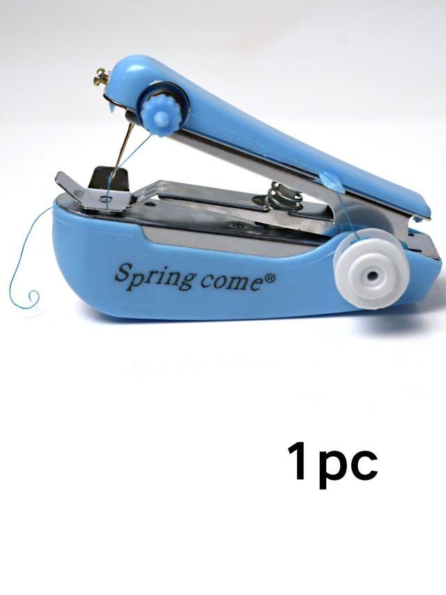 Mini machine à coudre manuelle portable, 1/2 pièces, pour la maison, pour l'extérieur, les voyages, galvanisée