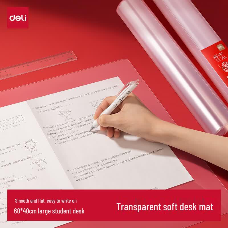 Deli Transparent PP854 Desk Writing Pad