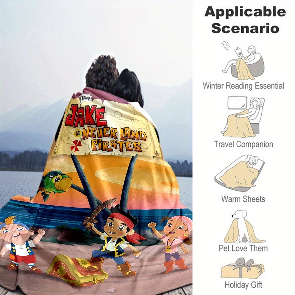 1pc, Jake and the Never Land Pirates Blanket Soft and Cozy Home Decor Gift for Family and Friend| Seasonal Universal