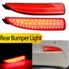 2PCS For Mazda 3 Axela BM/6 Atenza GJ 2013-up 5 CR19 2005-10 Smoked/Red Lens LED Rear Bumper Reflector Brake Lights Stop Lamps