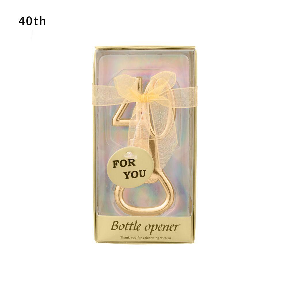 Souvenir Party Supplies Number shape Anniversary Bar Tool Beer Opener Age Birthday