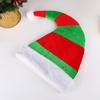 Festival Curved Santa Hats Classical Red Green Color Father Christmas Hats For Adult Kids Christmas Event Gathering Hat