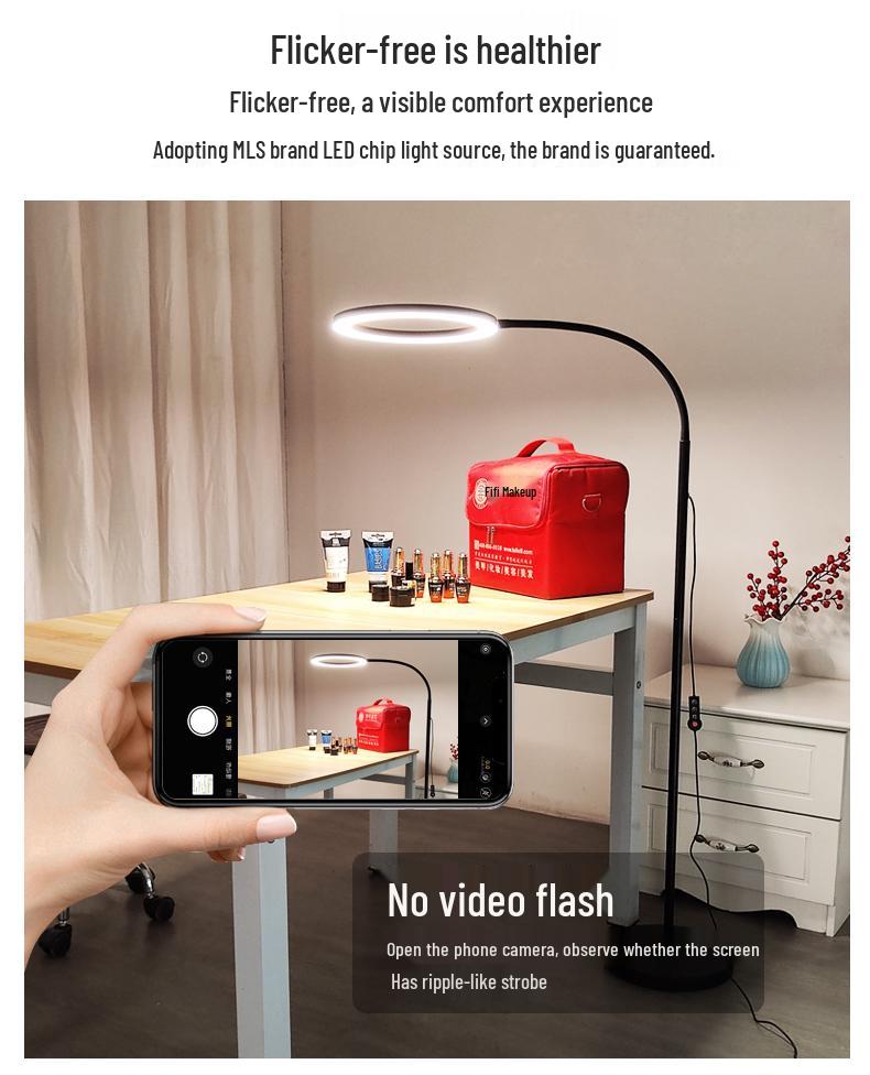 Eyelash Extension & Microblading Lamp - 110V, Shadowless Cold Light, Super Bright for Beauty & Nail Salons