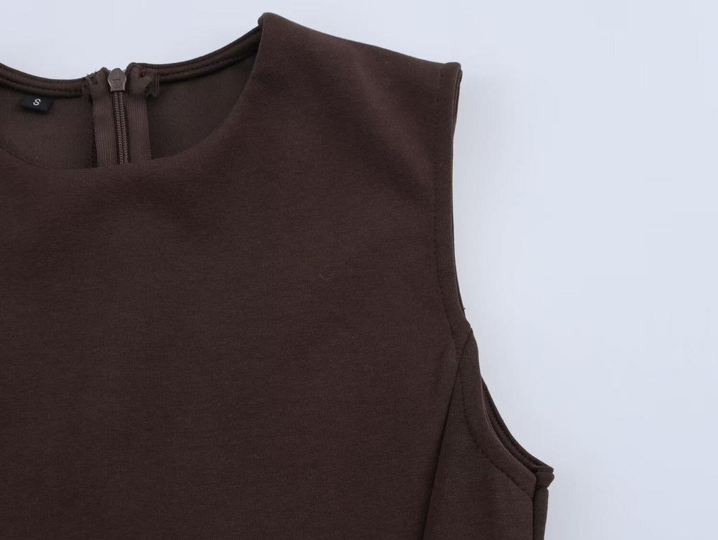 Spring 2025 Women's European & American Style Double-Sided Vest Top with Long Pants