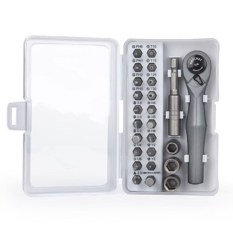 25-in-1 Ratchet Screwdriver Set Home & Office Repair DIY Portable Multi-Function Screwdriver Set