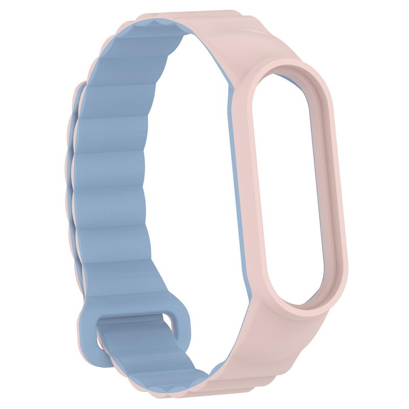 Magnetic Silicone Strap for Xiaomi Band 7 6 5 4 3 Replacement Wristband with Case Bracelet Correa Smartband