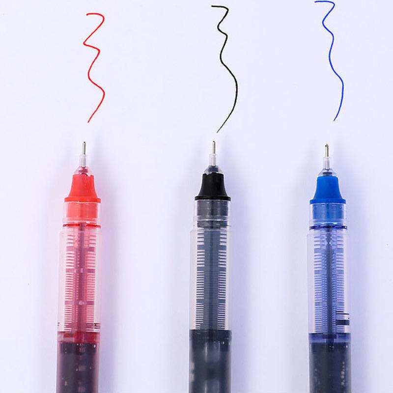 1 kus psací potřeby Roztomilý rovný tekutý váleček kuličkové pero Školní kancelářské potřeby Creative Sweet High Capacity Pen