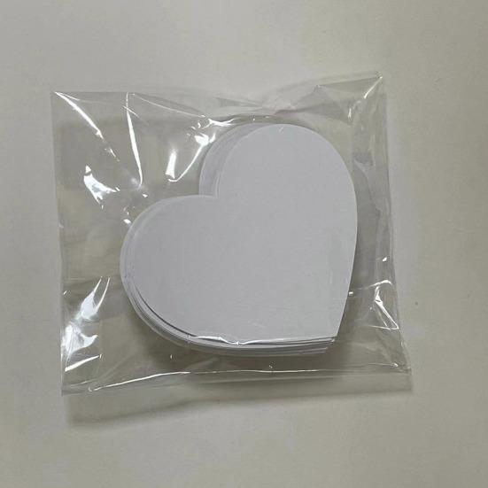 Yousheng 150 Pcs Love Heart Shaped Thank You Cards 2.36 X 2.76 Inch Blank Notecards Greeting Cards for Wedding Baby Shower Small Business