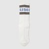 Striped Wording Crew Socks Ivory (UQ323CSC95)