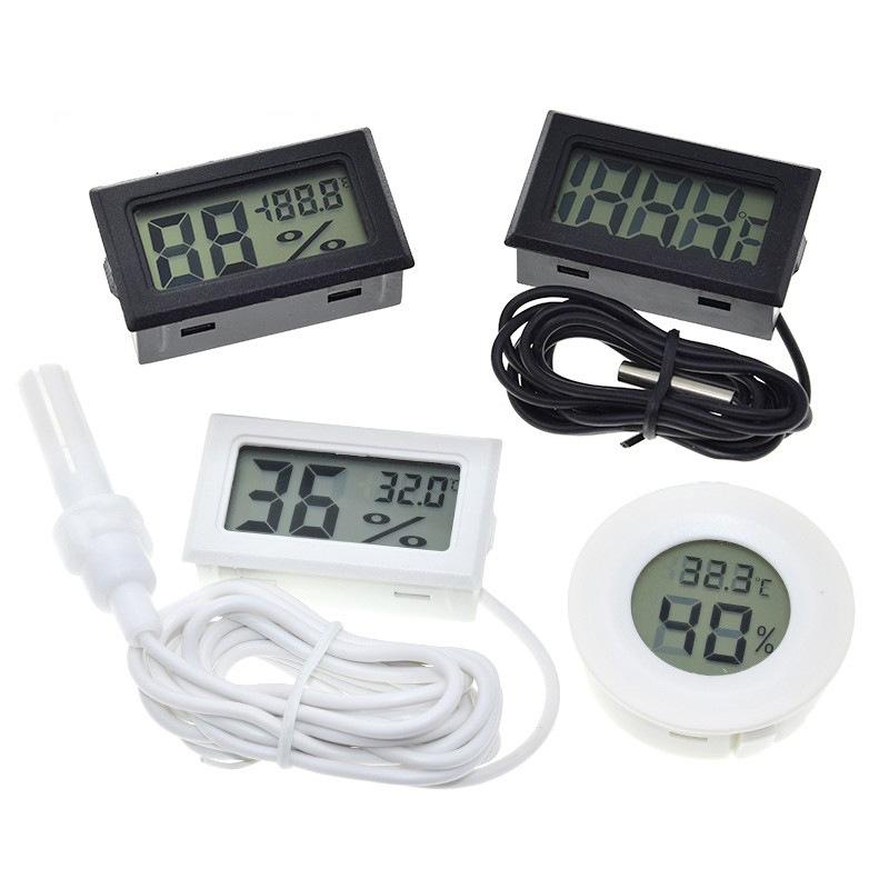 FY-12 Mini LCD Digital Thermometer Hygrometer Gauge Tester with Probe Development Board Included