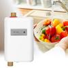 White Mini Tankless Instant Hot Water Heater Bathroom Kitchen Washing for Hot and Cold Dual Use(