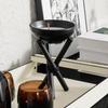 Minimalist Wabi-Sabi Metal Candle Holder Living Room Decor Modern Geometric Home Accent Piece