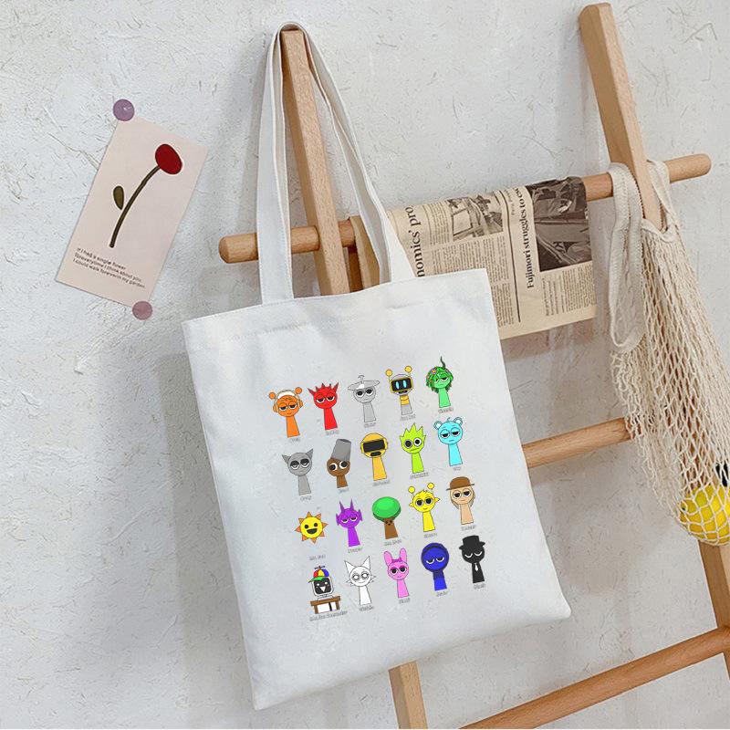 Game music box peripheral portable canvas bag to work out bento messenger bag shoulder bag large capacity