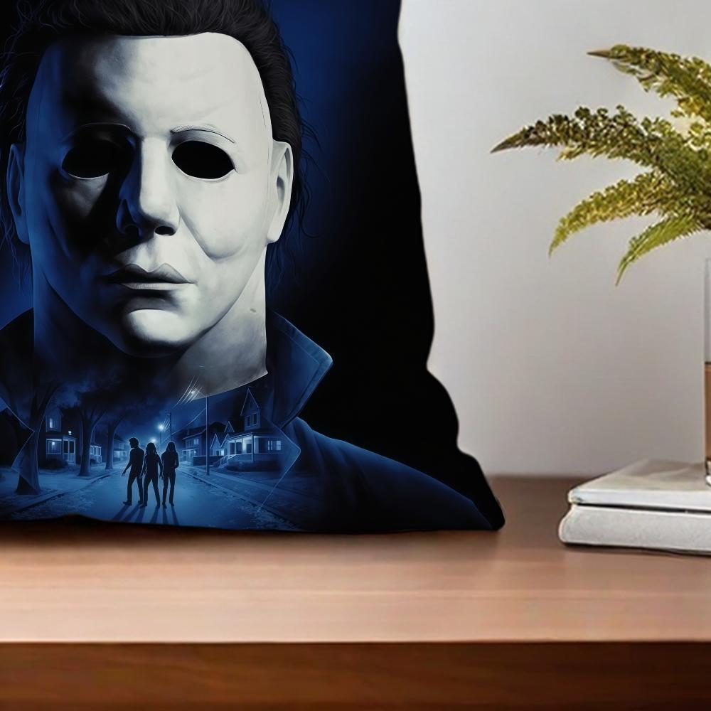 M-Michael Horror Myers Kissenbezug Für Kissen Sofa Druck Dekoration Zimmer Haus Büro Café Auto Nordische Schlichtheit