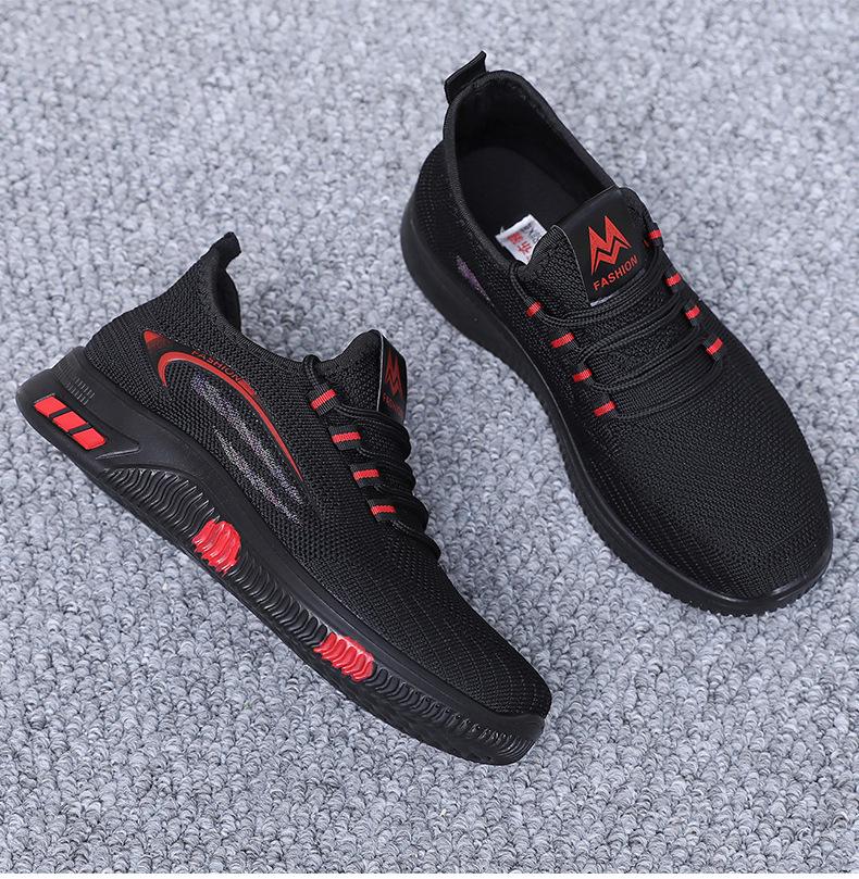 Women's Old Beijing Flyknit Non-slip Walking Shoes - Soft Sole, Lightweight Casual Footwear for Kitchen, Work, and Everyday Use.