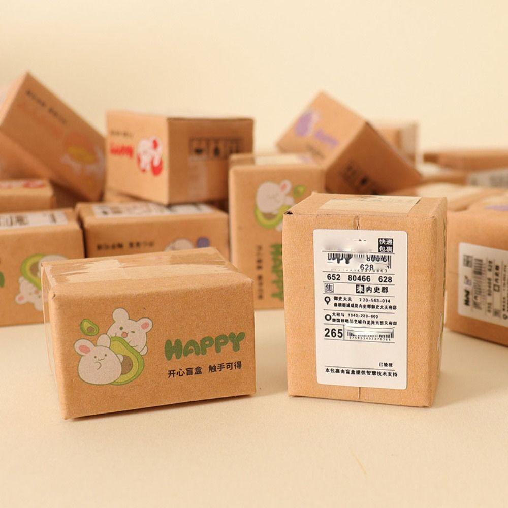 5Pcs 6 Styles Carton Express Box 1:12 Doll House Decor New Decor Toy  Dollhouse Decoration