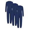 Ropa Adaptativa Especial para Niños y Niñas Unisex Conjunto de 3 Piezas Mono de Algodón Manga Larga Cremallera Trasera Invisible