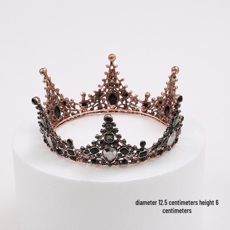 Barock-Stil Schwarze Krone Kuchenaufsatz für Geburtstage