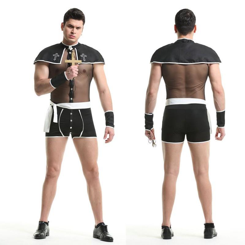 Halloween Kostüm Set Herren Sexy Arzt Krankenschwester Matrose Outfit Bühnenauftritt Kleidung Baumwollmischung Lingerie Stil