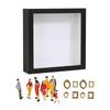 DIY Mini Museum Silhouette Box Shadow Box DIY Family Photo Display Case Kit with Mini Frames And Figurines for Memory Keepsake Anniversary Home Decor
