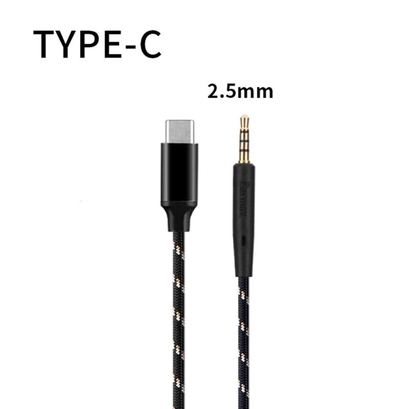 Durable Cable for 700 QC25 QC35 QC45 AE2 Headphone Cord Nylon/TPE Wire Improve Your Listen Experience Hifi Sound Cord