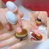 Nails Art Dust Brush Buckle Brush Oval Gel Dust Cleaning Make Up Ring-Shaped Brush Manicure Tools Fine Soft Bristle Brushs