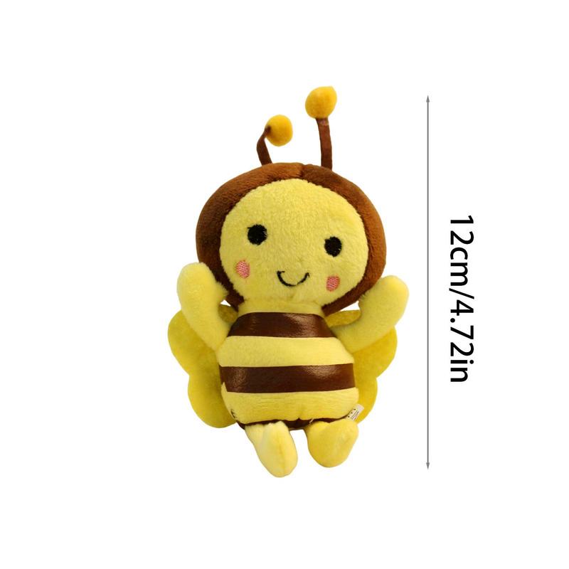 Stuffed Animal Bee Stuffed Plush Toy Bumble Bee Decorative Plushie Toys Soft Comfortable Bee Doll For Bed Bedroom Home Car