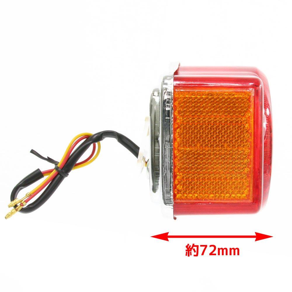 CB400FOUR CB750K2 Genuine Type Tail Lamp, Red Lens, ASSY