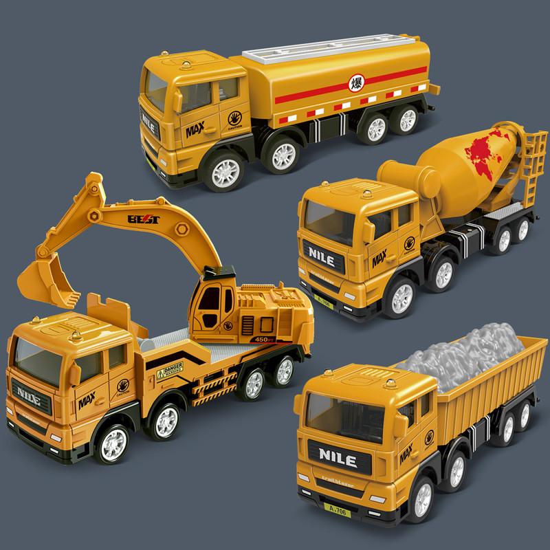 Plastic Mixer Excavator Truck Construction Vehicle Children Inertia Car Toy