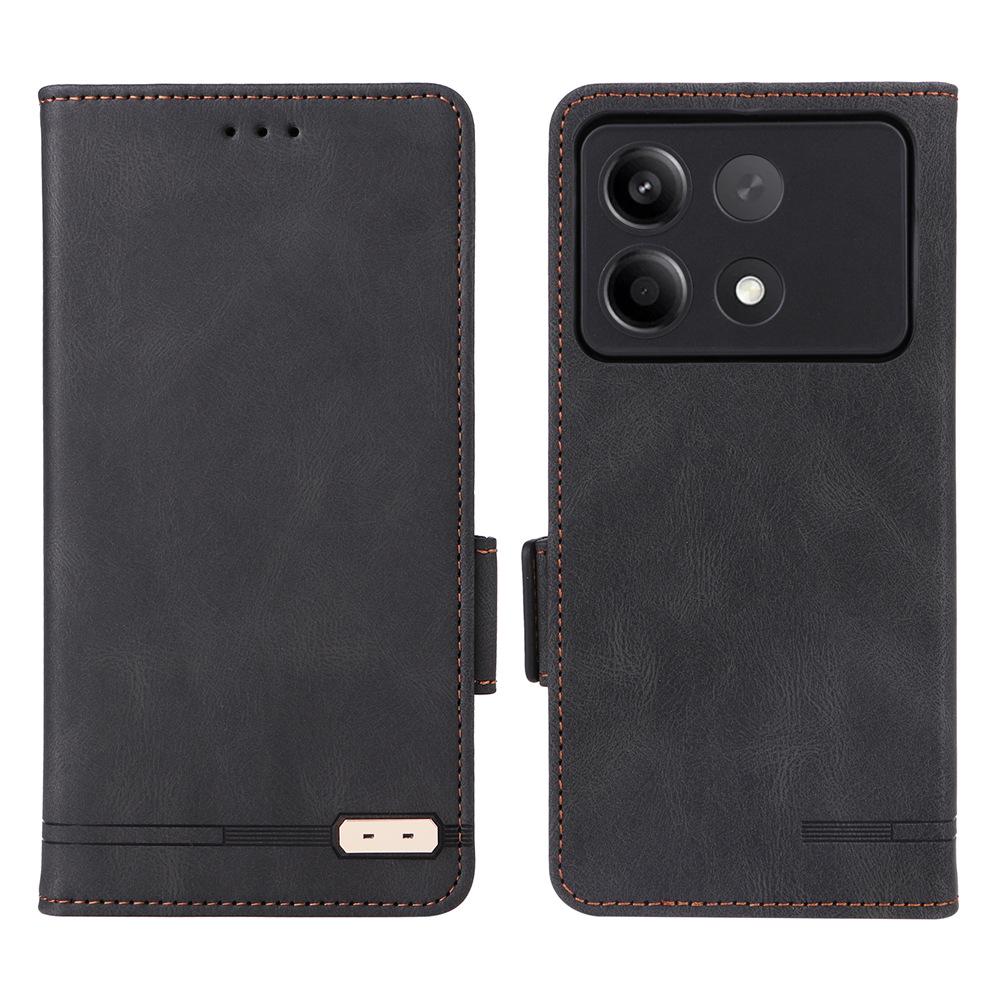 Redmi Note 13R Pro Magnetic Buckle Leather Flip Case