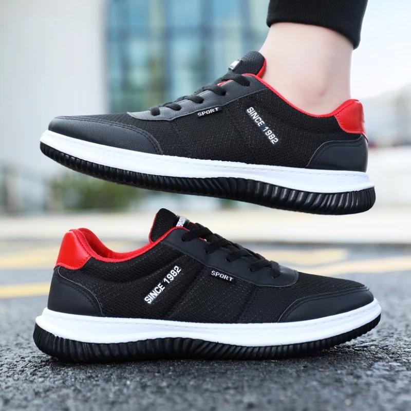 New Men Sport Shoes Trend Breathable Men Sneakers Lightweight Comfort Running Shoes Non-Slip Men Vulcanized Shoes Tenis Hombres