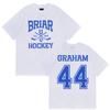 Briar Hockey Graham 44 T-Shirts Briar University Außerhalb des Campus TV-Serie T-Shirt Herren Damen Kleidung Baumwolle T-Shirt