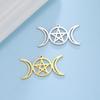 Teamer 5pcs Witch Knot Charm Vintage Knot Amulet Stainless Steel Charms for Bracelet Jewelry Making Accessories Wholesale