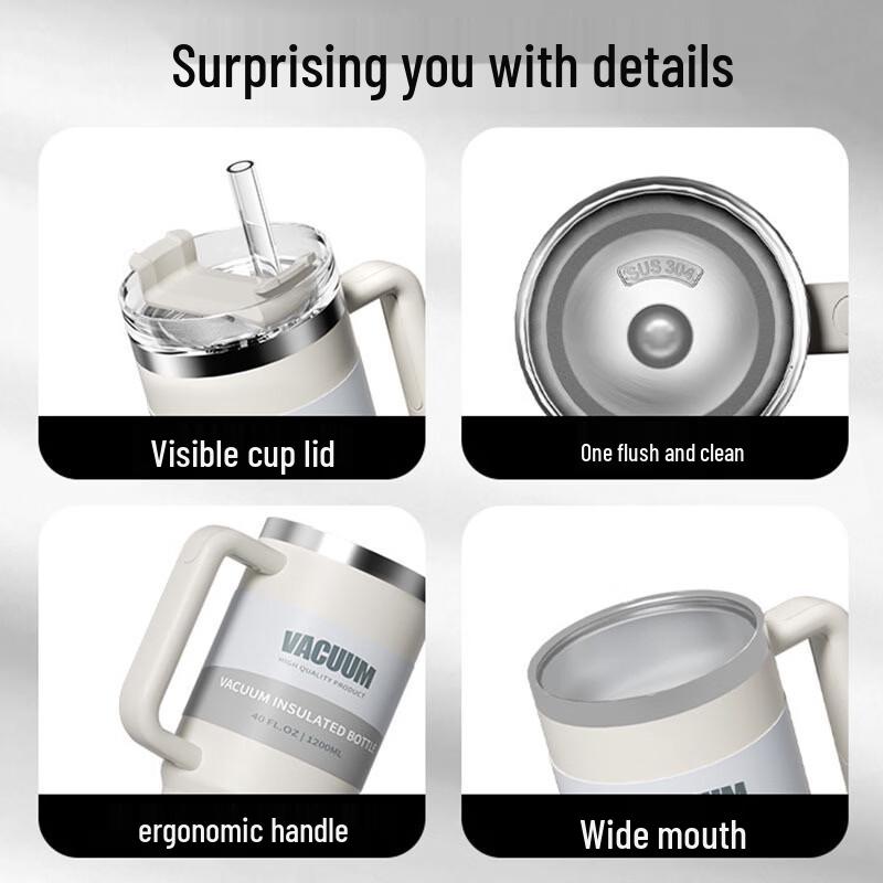 Large Capacity Stainless Steel Insulated Dual-Use Tumbler