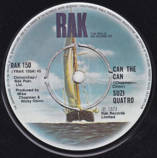 

7inch Record SUZI QUATRO - Can The Can RAK150 RAK 1973 UK Rock Used