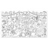 130x75cm St Patricks Day Coloring Tablecloth Shamrocks Lucky Giant Coloring Banner Giant Size DIY Paper Coloring Poster