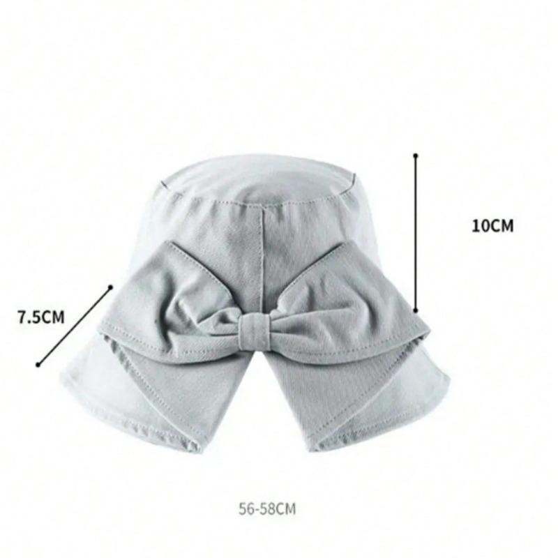 Women's Bowknot Bucket Hat, Double-Sided Reversible Sun Hat for Spring Summer, Foldable Travel Beach Hat for Outdoor Daily Wear