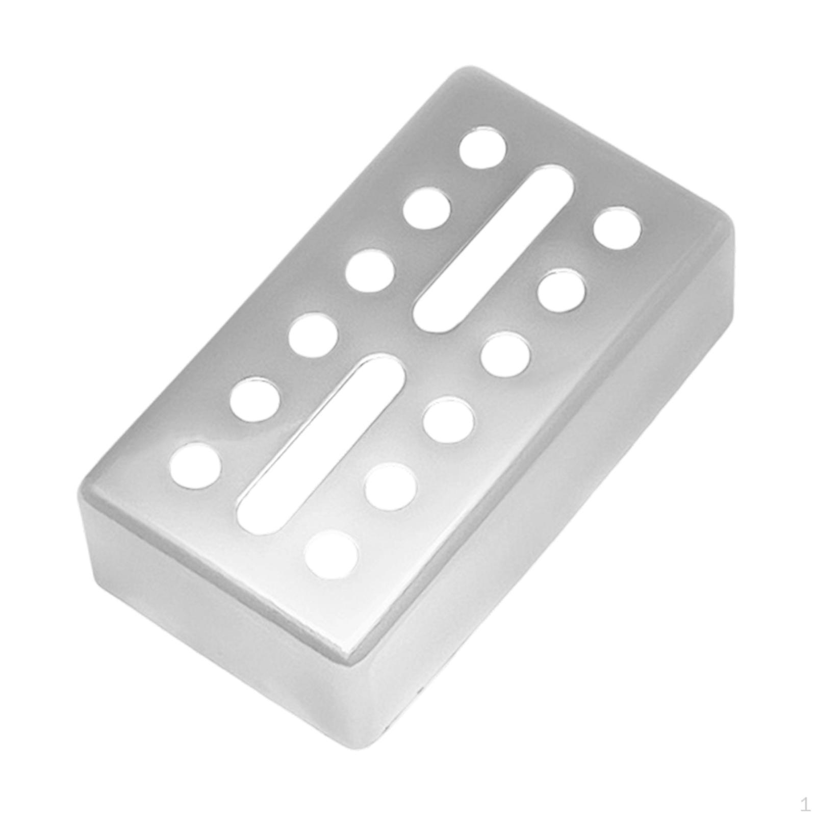 

12-hole Brass Humbucker Pickup for Electric Guitars, Replacement Part Repair Silver 52mm