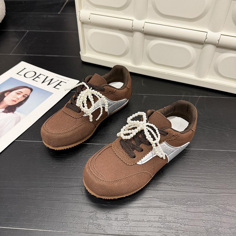 A9 Matte 2025 Spring New Korean Version Versatile Fashion Trend Casual Shoes Board Shoes German Training Shoes Women 1177-55~
