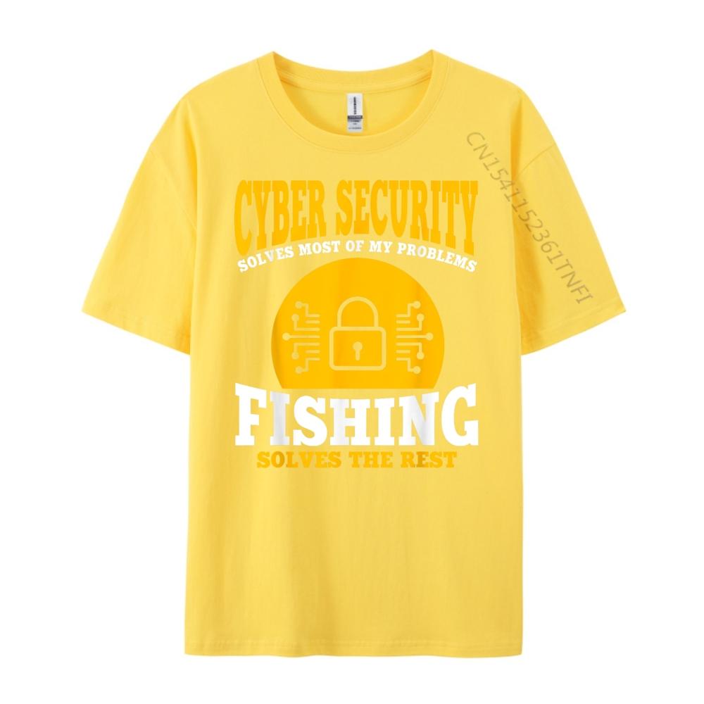 Funny Cyber Security Fisherman Outfit Computer Science Street Wear T Shirt Funny T Shirts Halloween
