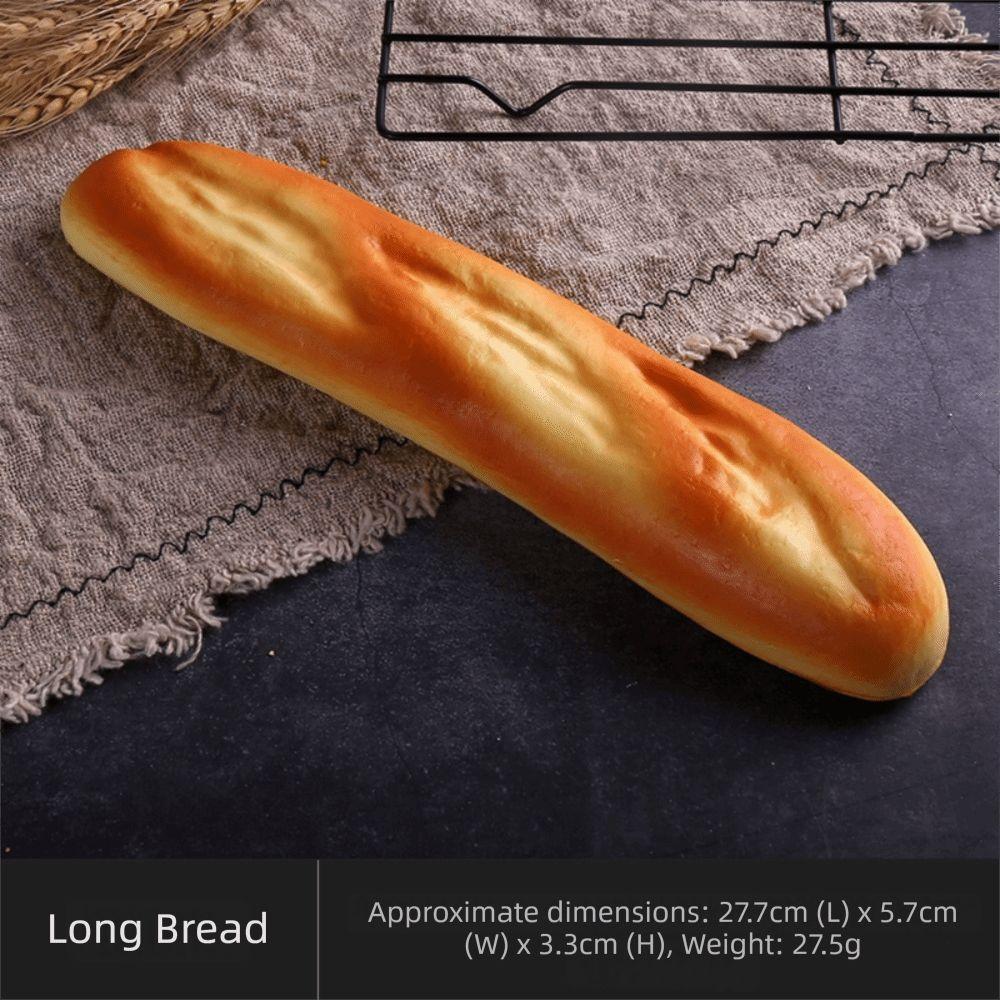 Soft Cake Toast PU Model Scale Food Fake Bread Ornaments Artificial Fake Bread Model Kitchen Toy