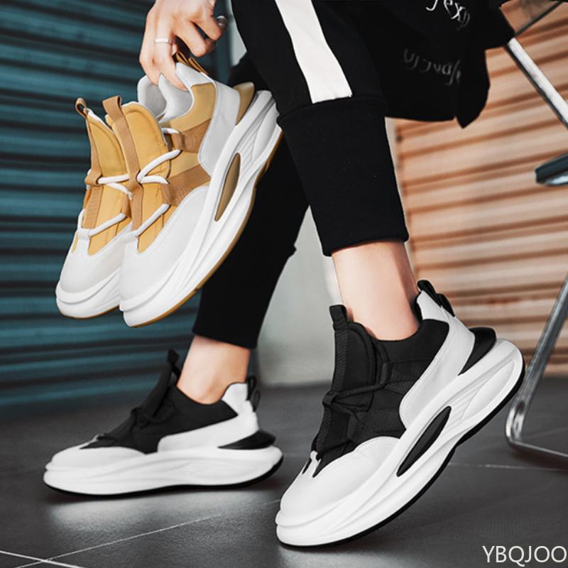 Men's Spring New Shoes Outdoor Casual Sneakers Versatile comfort trendy shoe Male height increasing thick soled dad shoes Homme