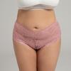 Ropa interior para mujer, transpirable, de encaje, suave, de color sólido, sin restricciones, de secado rápido, transparente, con bordado de flores, talla grande, ropa interior para mujer