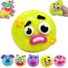 Cartoon Face Stress Ball Anxiety Relieving Moldable Dog Face Squeeze Toy Slow Rising Soft Stretchy Hand Relaxing Sensory Fidget Toy