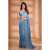Luxus Partywear Schwerer Faux Georgette Stickerei-Saree – Designer Pailletten & Zari Glanz Edition