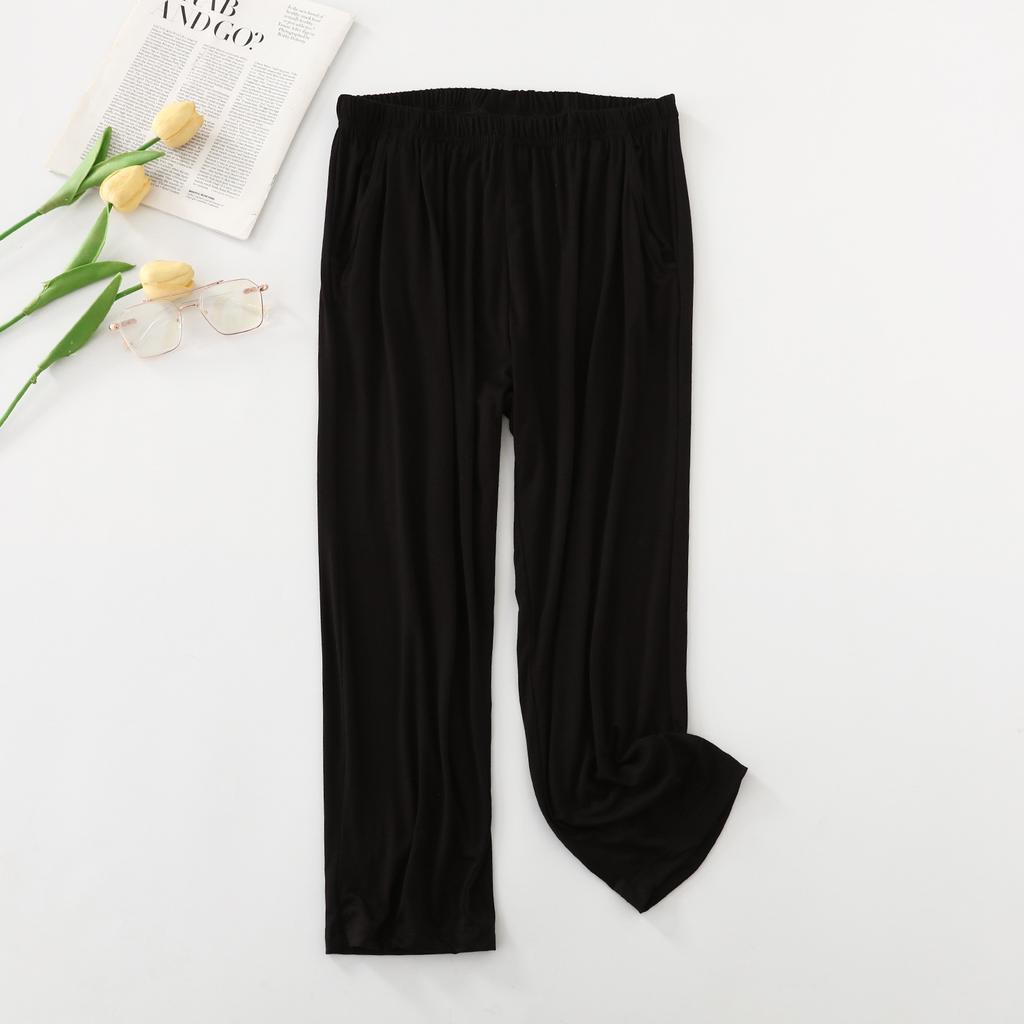 WoMan's Cropped Pants Summer Thin Pajamas Home Pants Chic Running Sports Pants